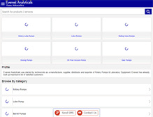 Tablet Screenshot of everestrotarypumps.com